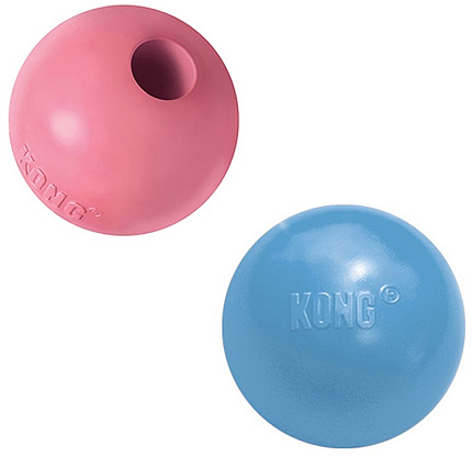 Kong Puppy игрушка для щенков "Мячик" под лакомства 6 см