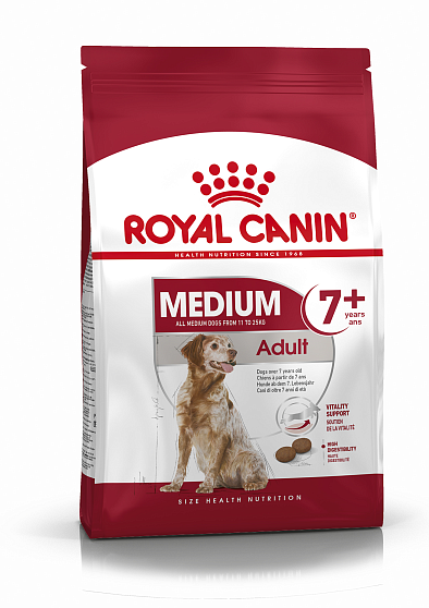 Royal Canin Medium Adult +7 полнорационный сухой корм для стареющих собак средних размеров
