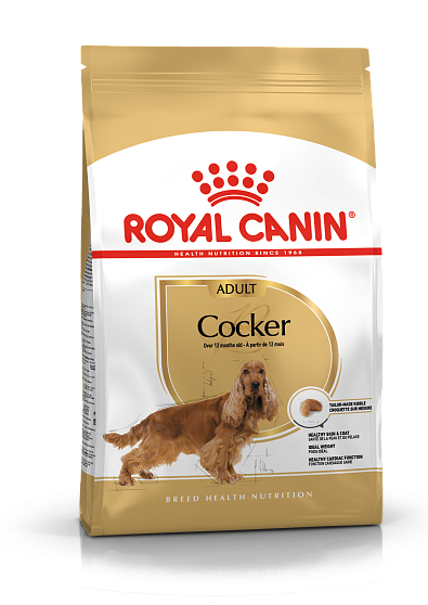 Royal Canin Cocker сухой корм для собак породы кокер-спаниель в возрасте от 12 мес