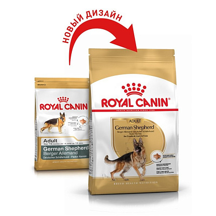 Royal Canin German Shepherd Adult сухой корм для немецких овчарок старше 15 месяцев