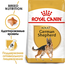 Royal Canin German Shepherd Adult сухой корм для немецких овчарок старше 15 месяцев